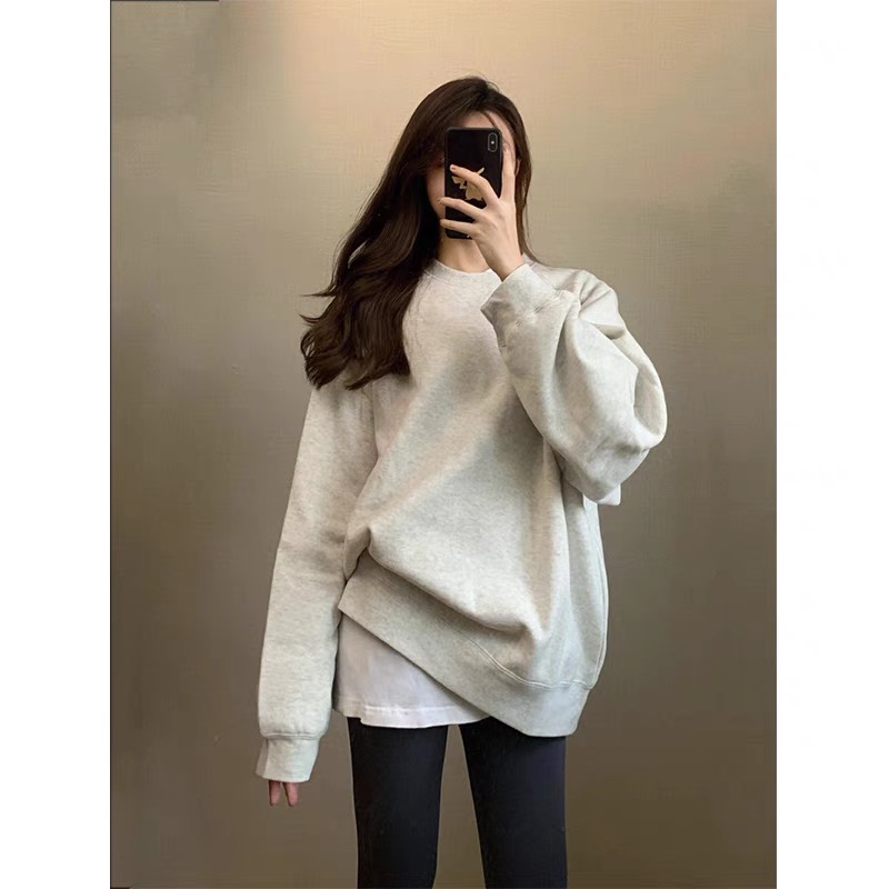 A401-450连帽卫衣男女秋冬加绒(款式以直播间为准)圆领长袖潮流