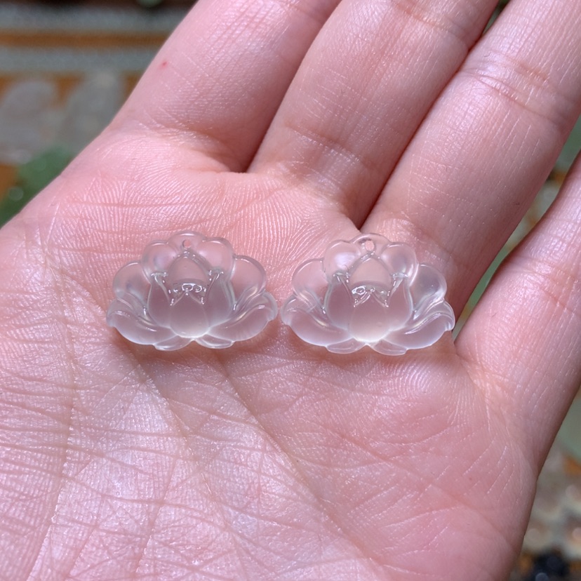 【闪购商品】岫玉耳坠未镶嵌初***海