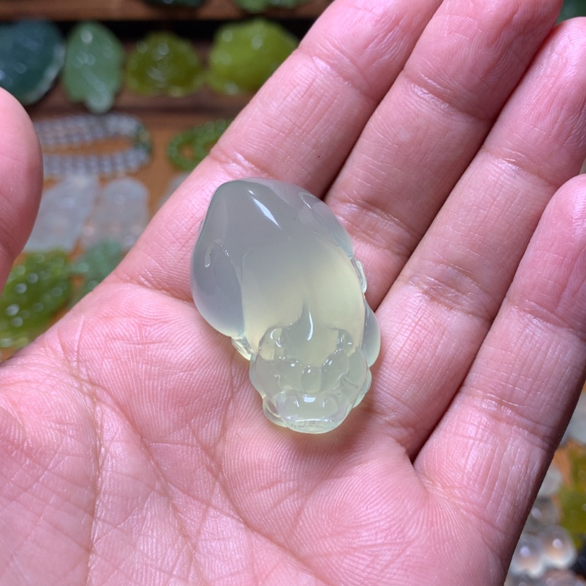 【闪购商品】蛇纹石玉挂件未镶嵌李****精