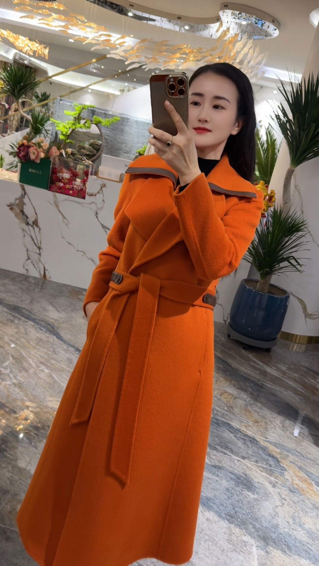 高端轻奢双面超软诺绵羊毛大衣