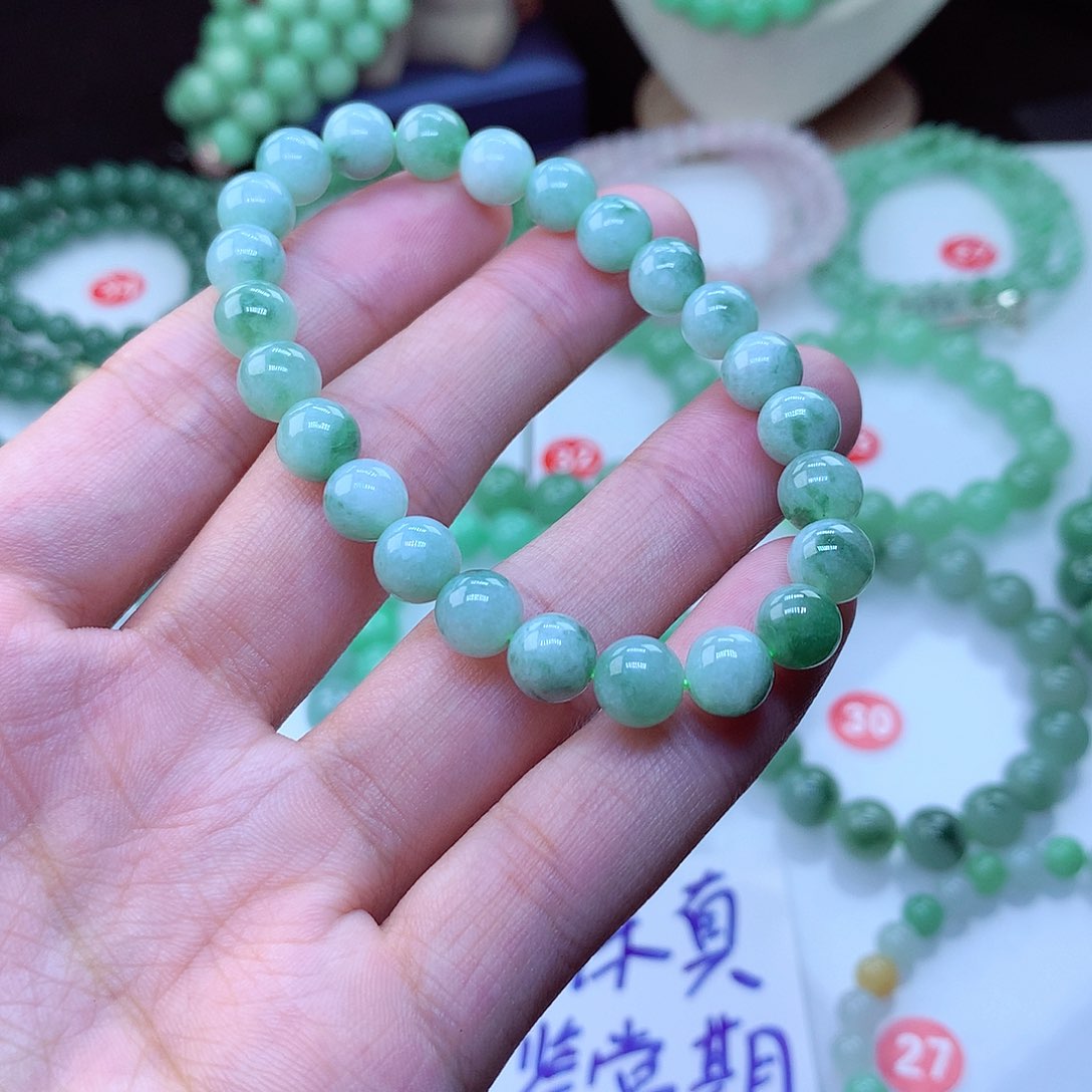 翡翠毛衣链未镶嵌