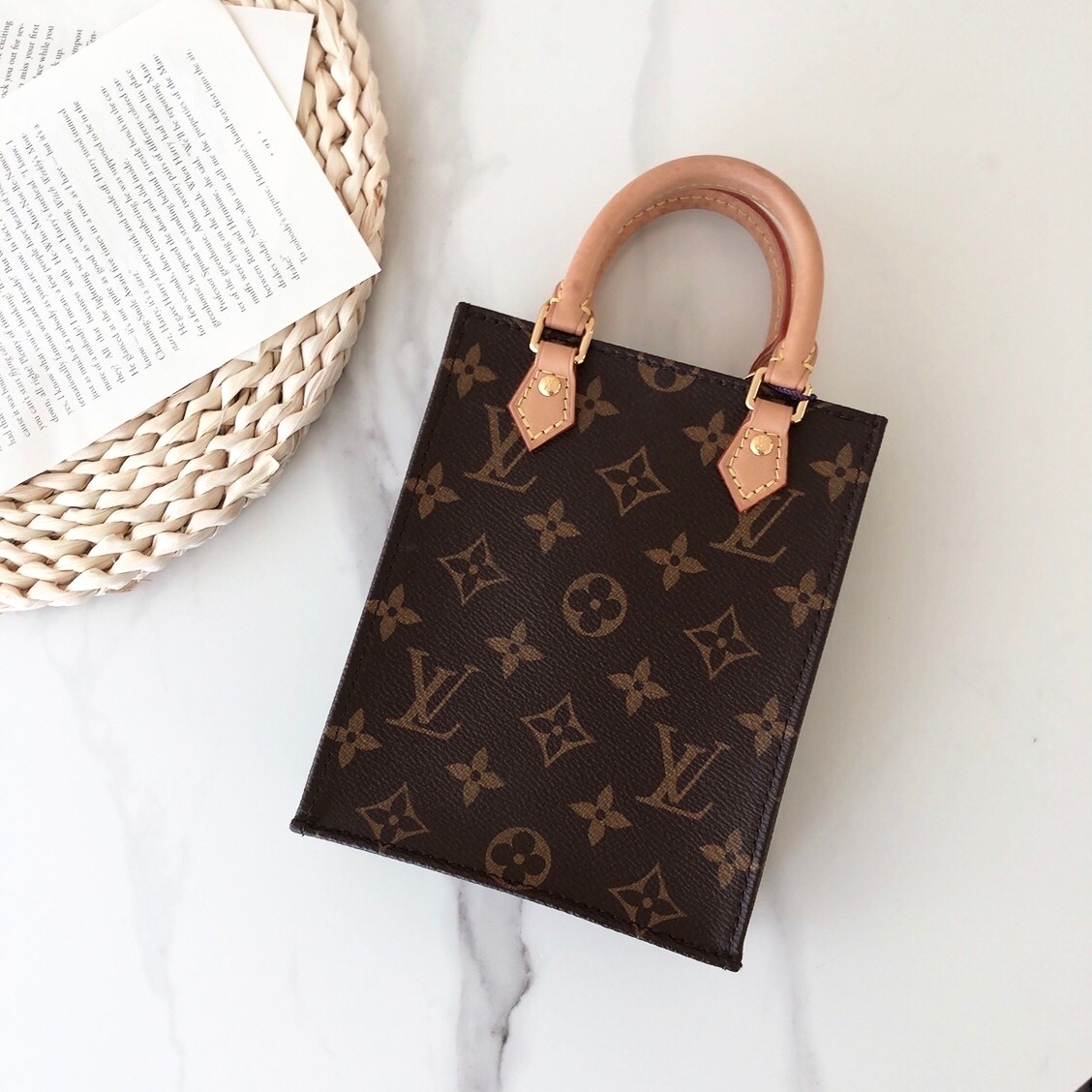 99新 LouisVuitton/路易威登 lv琴谱mini托特包/公价无/优品