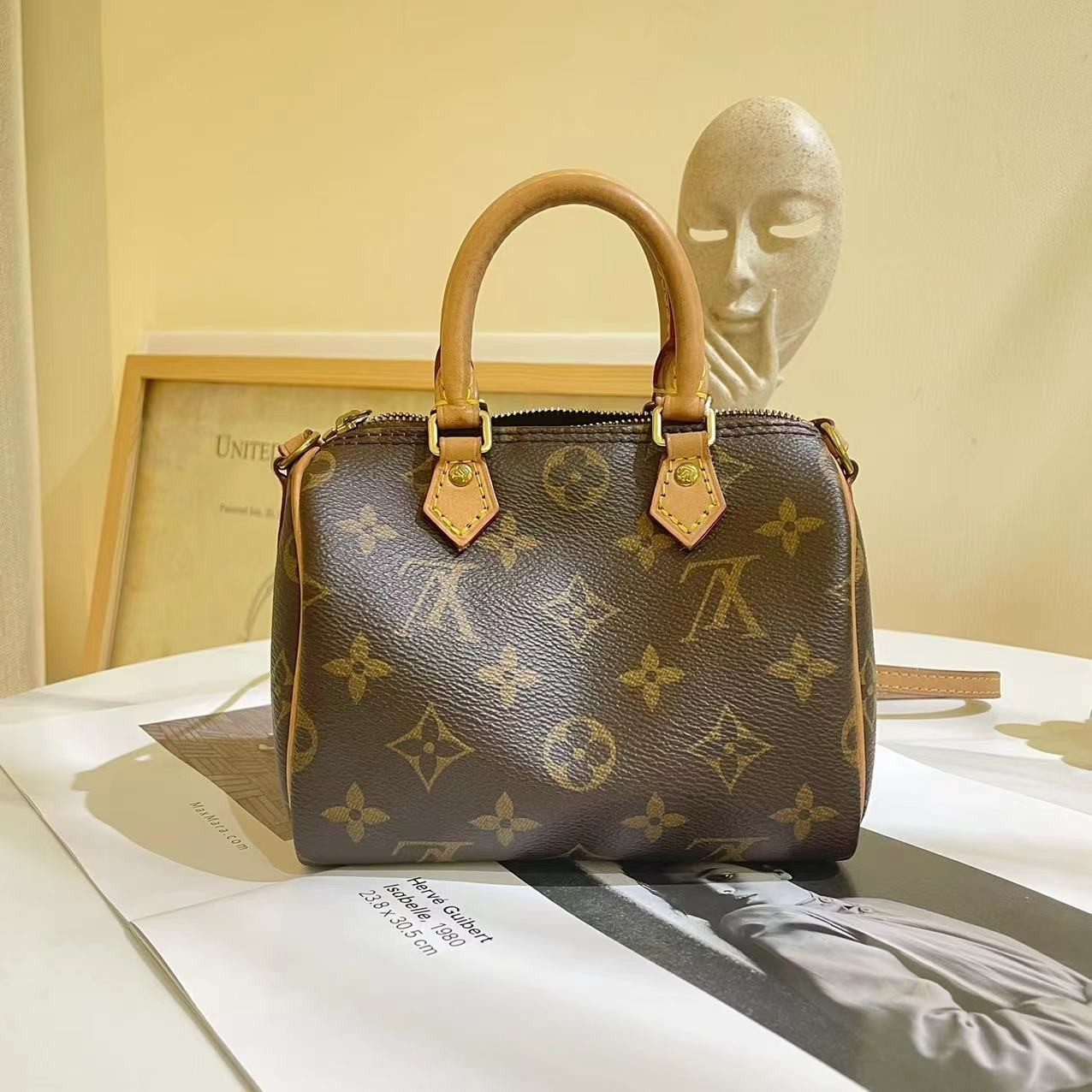 99新 LouisVuitton/路易威登 speedy nano包老款手提/无公价/优品