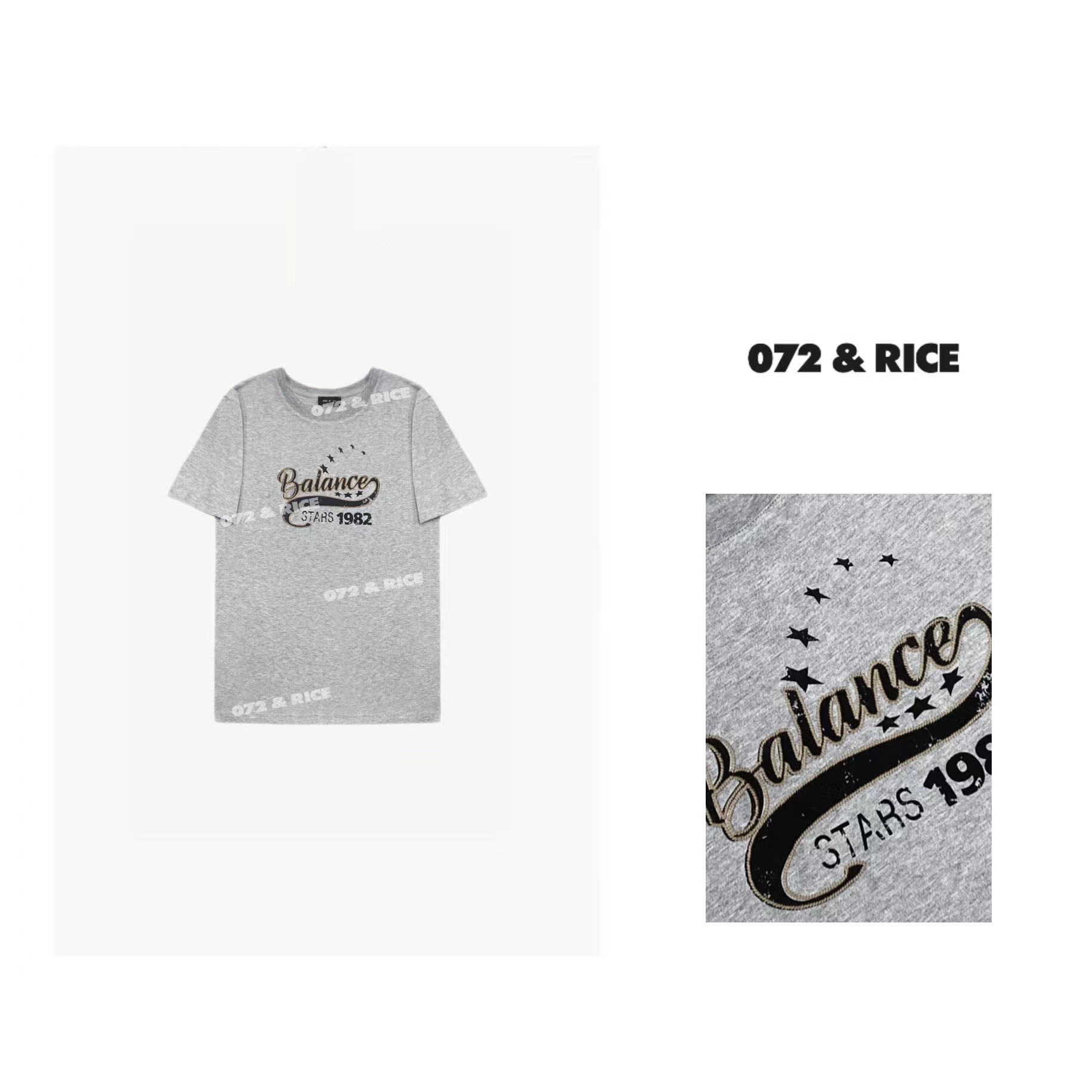 072 & RICE【可乐TEE】100纯棉 夏季印花短袖T恤 24NB080Z FF