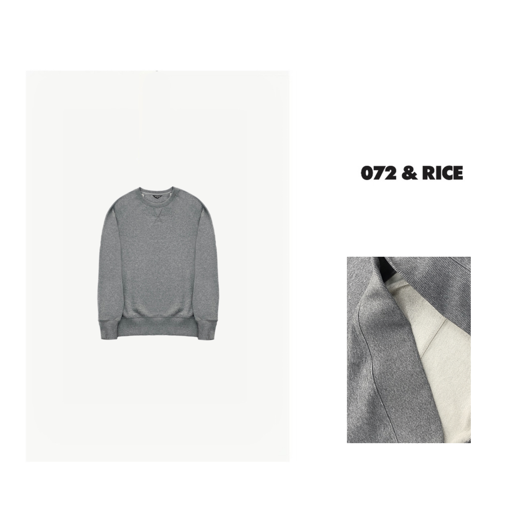 072 & RICE【星星】休闲圆领字母长袖卫衣 NB304RZ FF