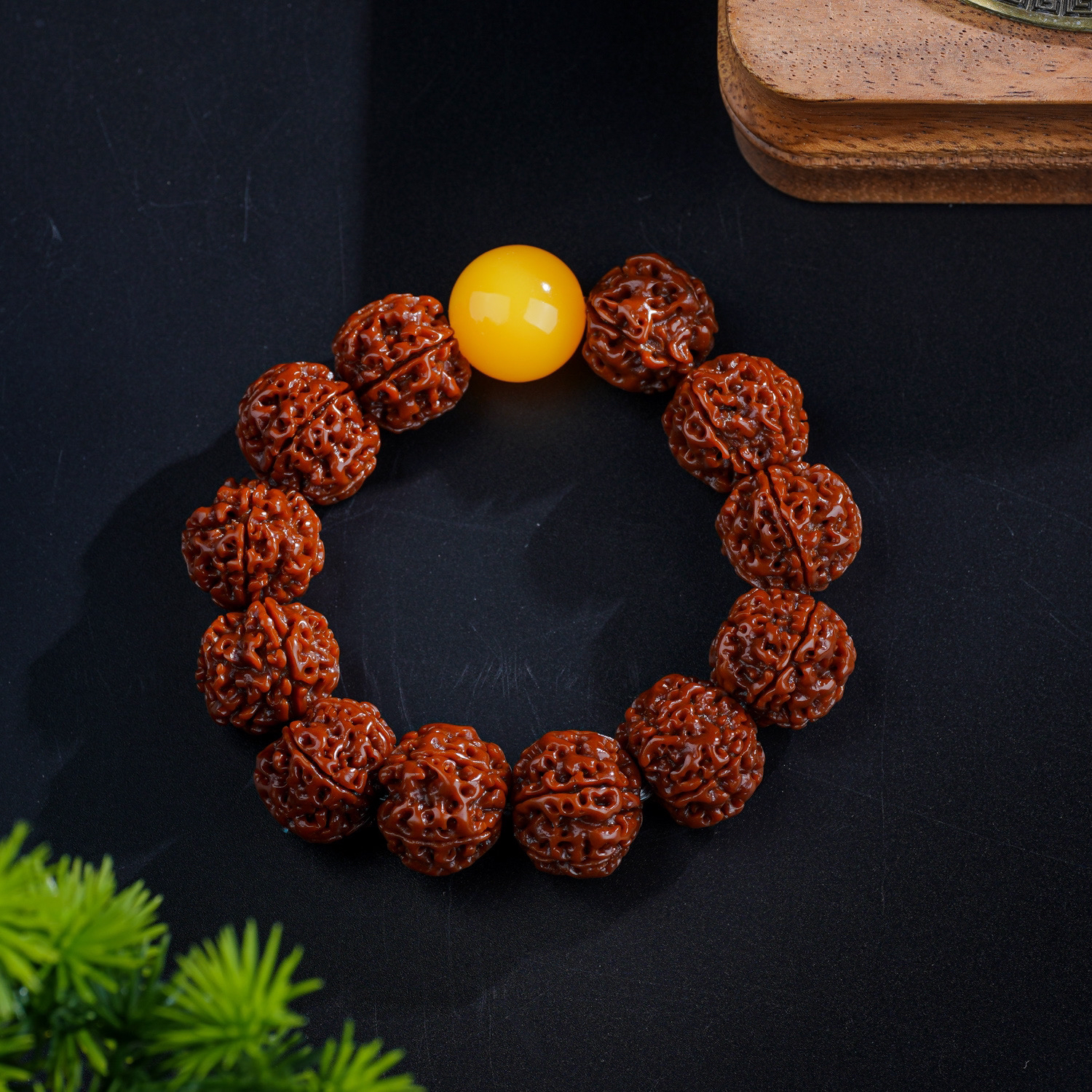 手串五瓣原生态玉化大金刚20mi（非天然配饰，不金刚介意慎拍）