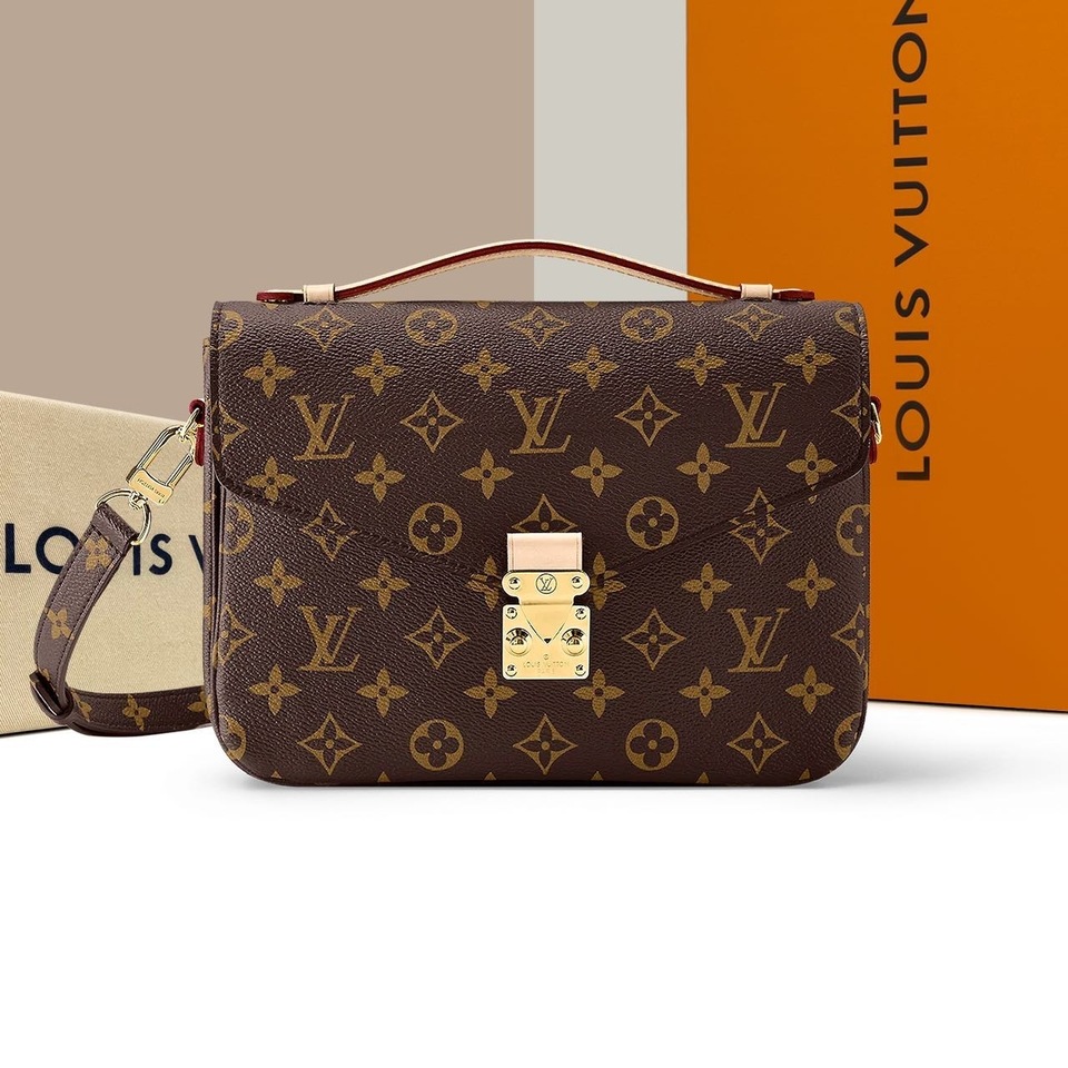 99新 LouisVuitton/路易威登 24年芯片款老花邮差包 店播专属