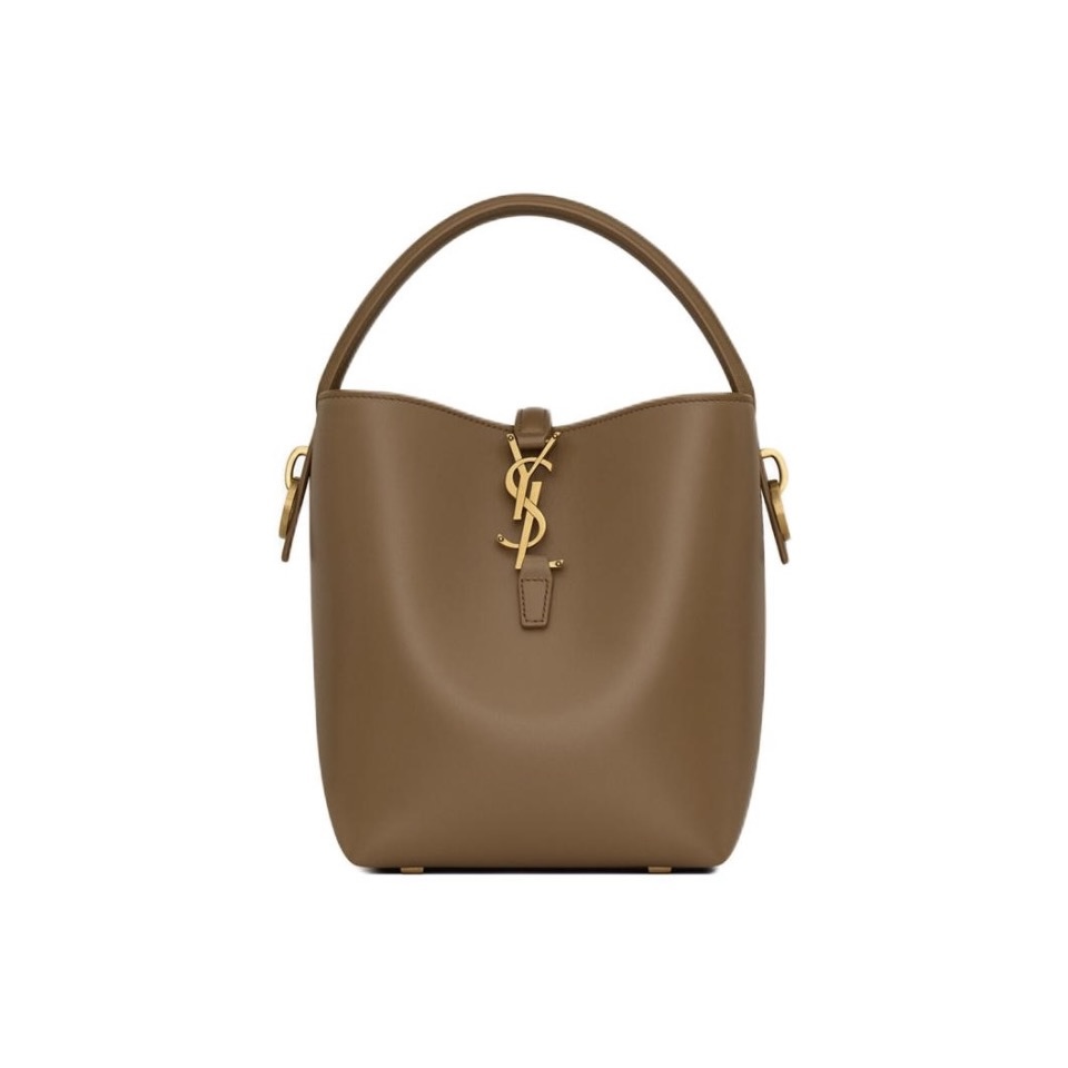 全新未使用 YSL/圣罗兰 金属配件字母钩扣 le37水桶包单肩包小号