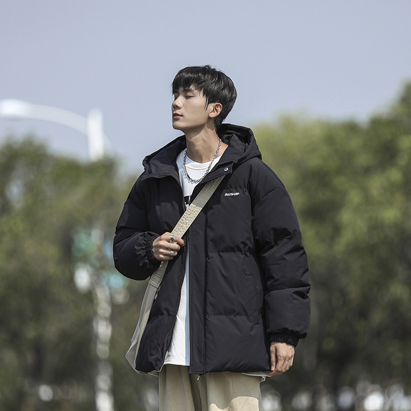波司登冬季连帽羽绒服男款加厚潮牌防寒服青少年学生韩版休闲无性