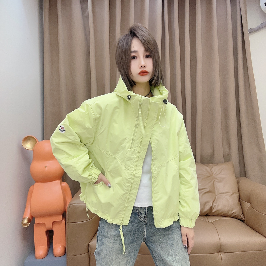 双拉链套头连帽时尚外套女2024春季新款韩版宽松连帽休闲洋气上衣