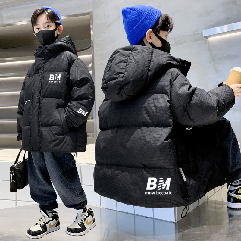 童装男童羽绒棉服2023年新款洋气冬季中大童加厚包服儿童冬装外套