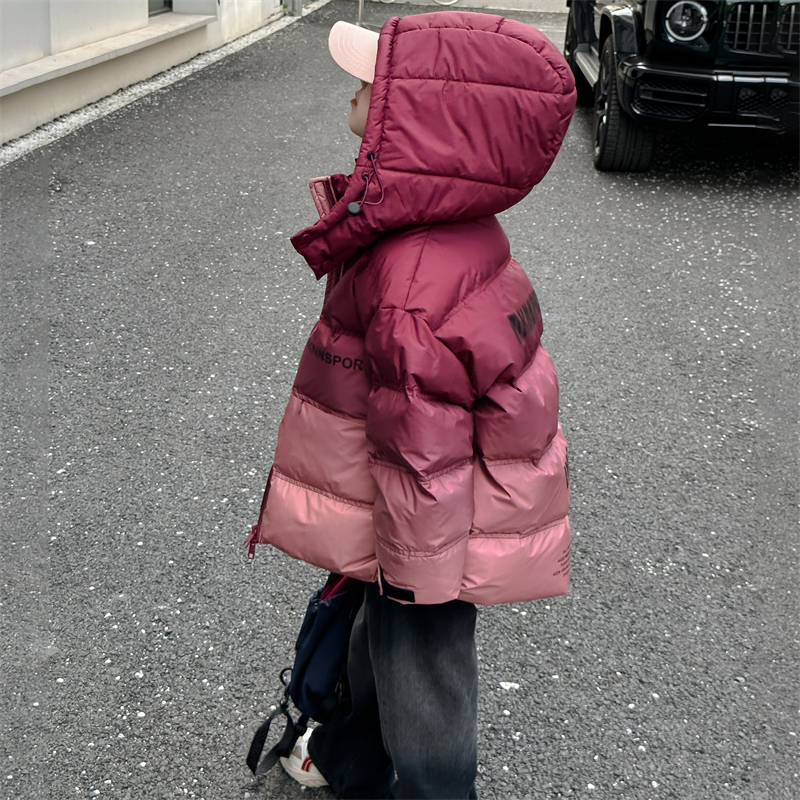 女童冬加厚棉衣时髦女孩中长款棉服外套洋气中大儿童连帽棉袄潮童