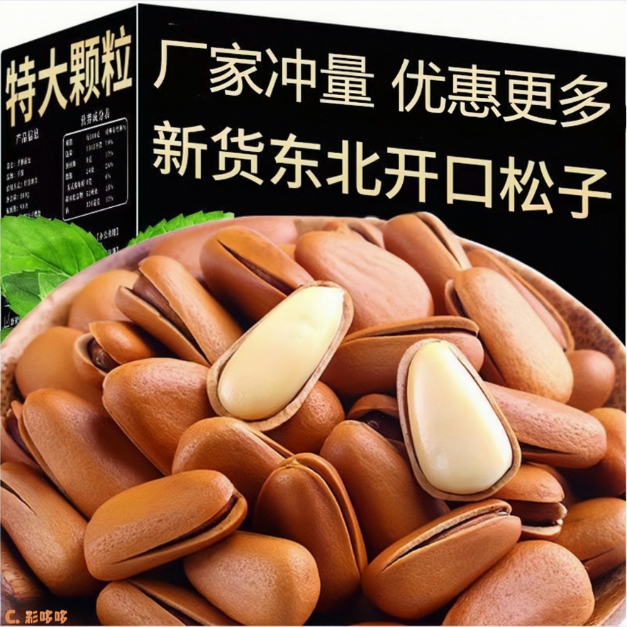 新货手剥正宗东北松子250g500g原味特大开口批发新鲜孕妇肥美坚果