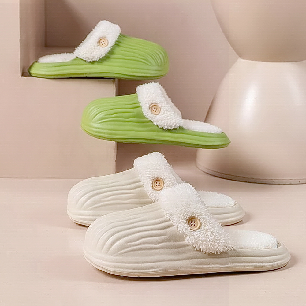 反季特卖防水拖鞋冬季毛拖加绒毛毛家居鞋包脚室内厚底后跟男慈溪