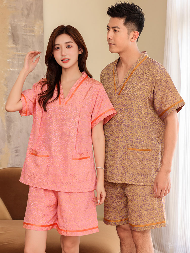 工厂店 新款棉质汗蒸服大码男女款浴衣加厚洗浴中心按摩足疗 家居