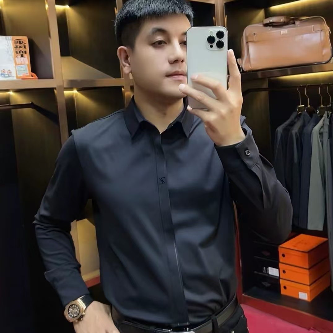 24137-冬季新款男士时尚休闲衬衫