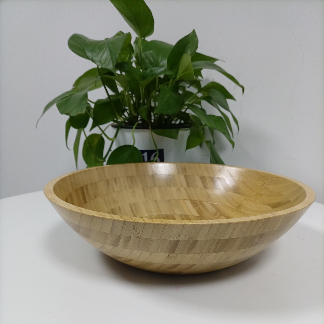 35*10天然竹制和面盆和面专用餐具家用复古圆形厨房揉面揉面盆碗