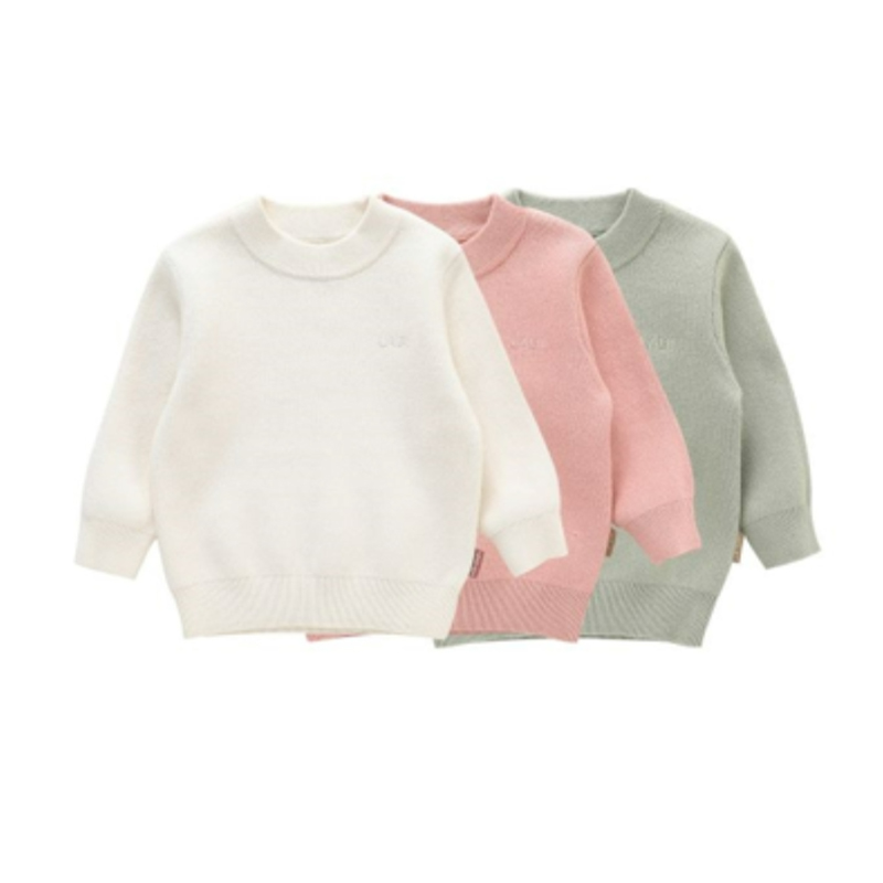 LABI BABY/拉比棉线高领衣男女儿童加厚密织毛衣打底套头针织加厚