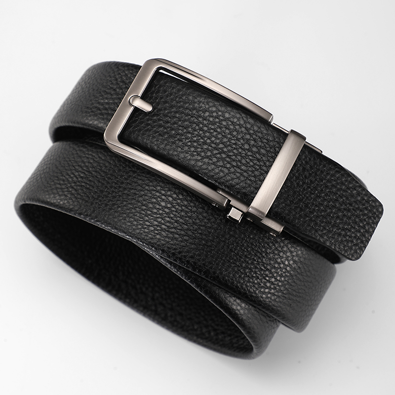 【直播间孤品】新款简约皮带男士头层牛皮腰带休闲款针扣裤带时尚潮