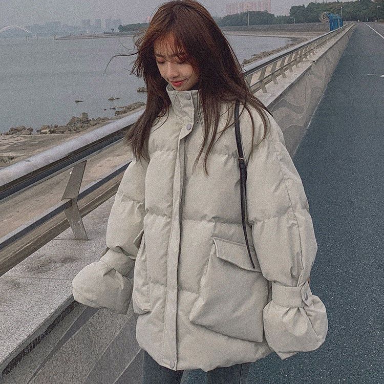 棉袄女胖mm2023冬季新款韩版宽松学生面包服加厚保暧棉衣棉服外套