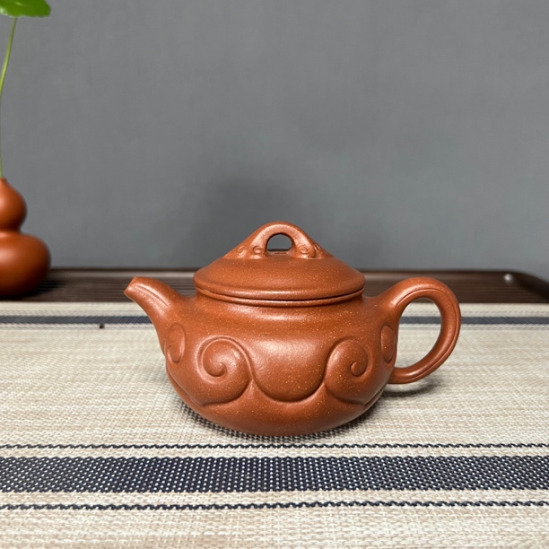 如意仿古 280 毫升 红降坡 宜兴紫砂壶