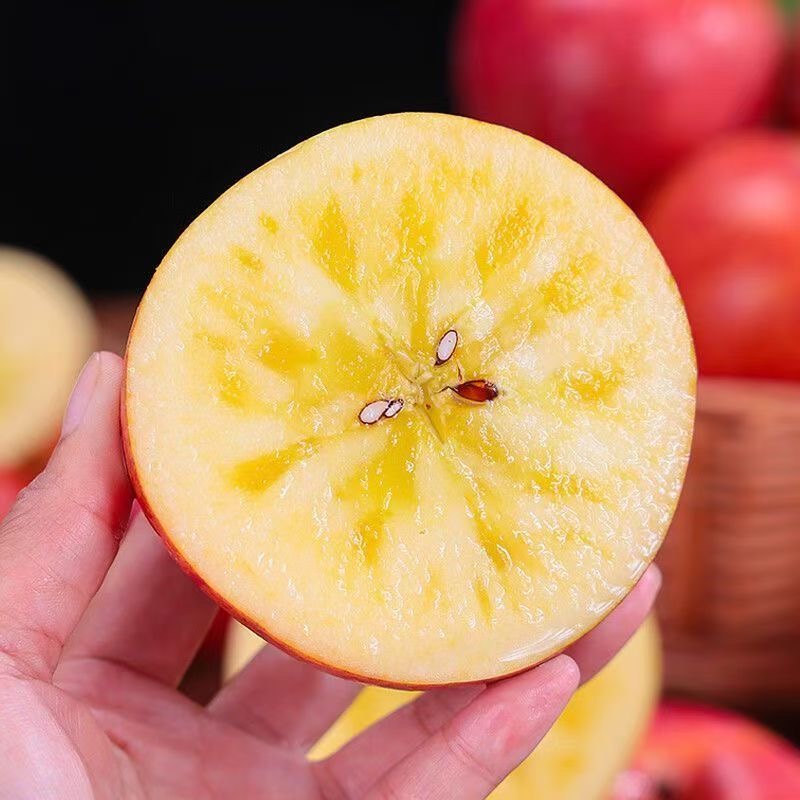 （阿克苏直发）新疆阿克苏冰糖心苹果新鲜水果5斤/10斤整箱脆甜苹果