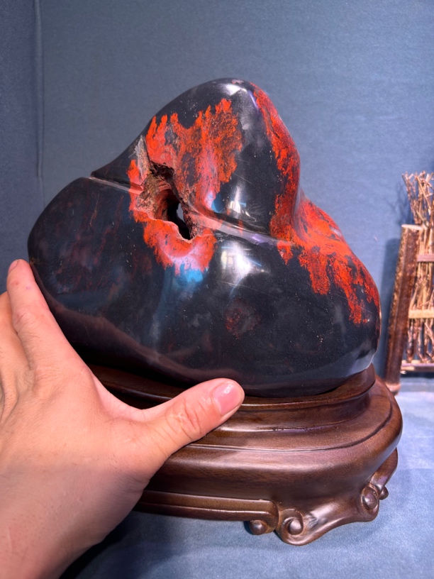 桂林鸡血玉：摆件原石