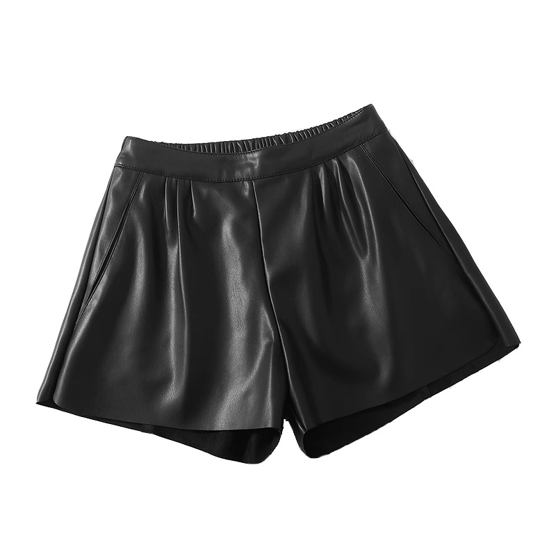 【重庆大理沈阳辽宁】百搭修身皮短裤短裙