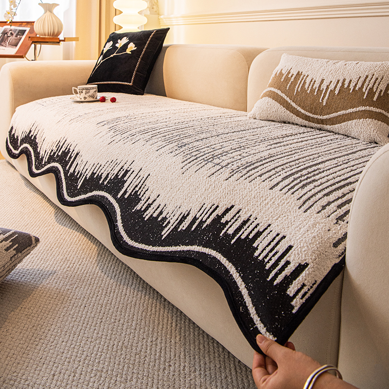 洱峰异型不规则沙发垫2024新款雪尼尔简约轻奢防滑坐垫防猫高档