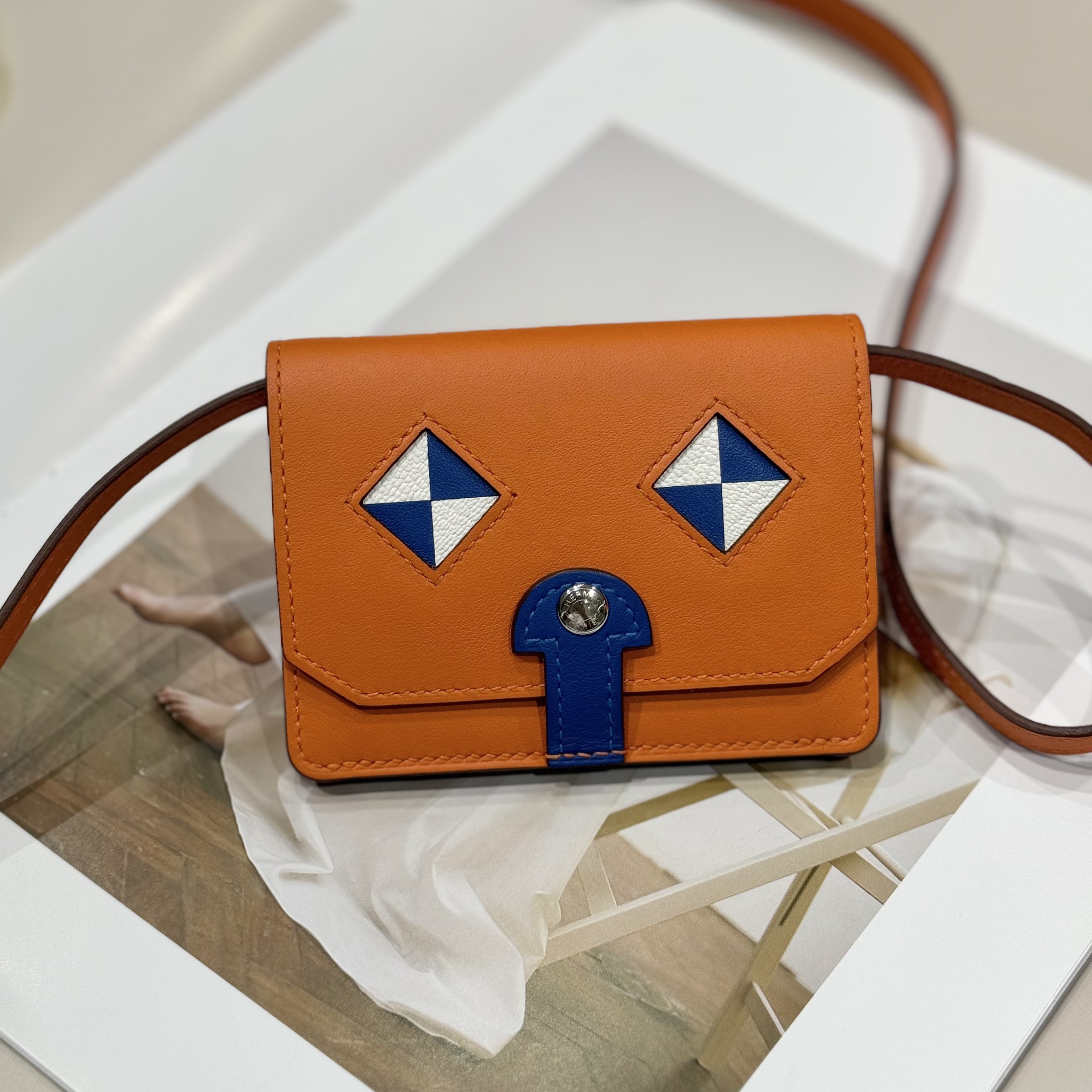 99新 Hermes/爱马仕 昊哥/爱马仕chien卡包