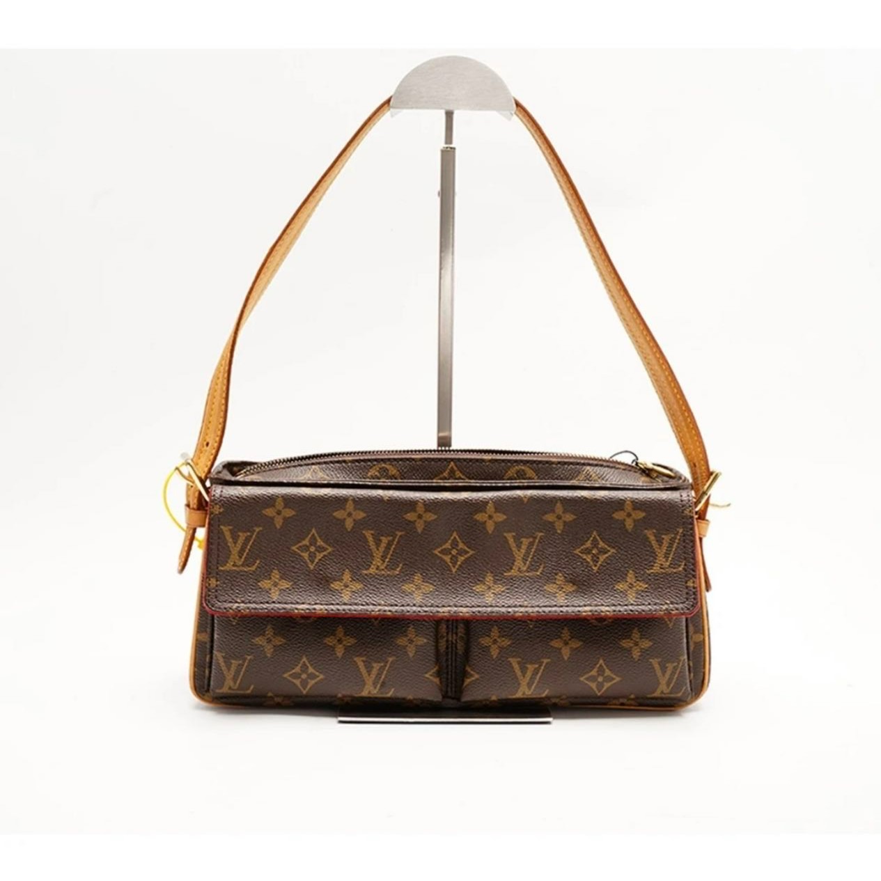 95新 LouisVuitton/路易威登 兔兔奢G/骆驼单肩包/02029