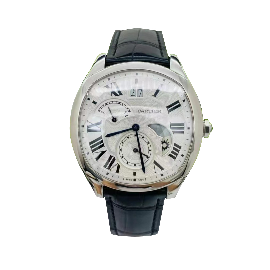 99新 Cartier/卡地亚 大卫 WSNM0005 41×40机械男 精钢 白盘 单表