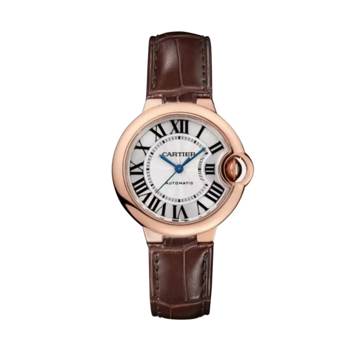 99新 Cartier/卡地亚 蓝气球 W6920097 33表径 玫瑰金机械表 单表