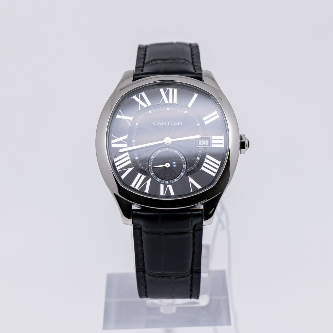 99新 Cartier/卡地亚 大卫系列WSNM0006 40×41黑盘 机械男款 单表