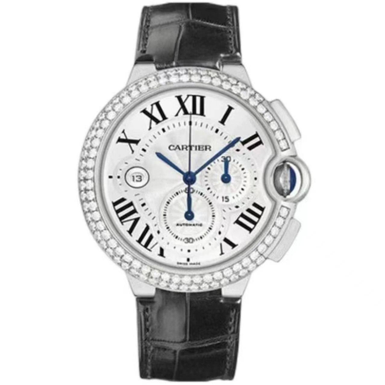 99新 Cartier/卡地亚 蓝气球系列 W6920003 44计时 机械男款 单表