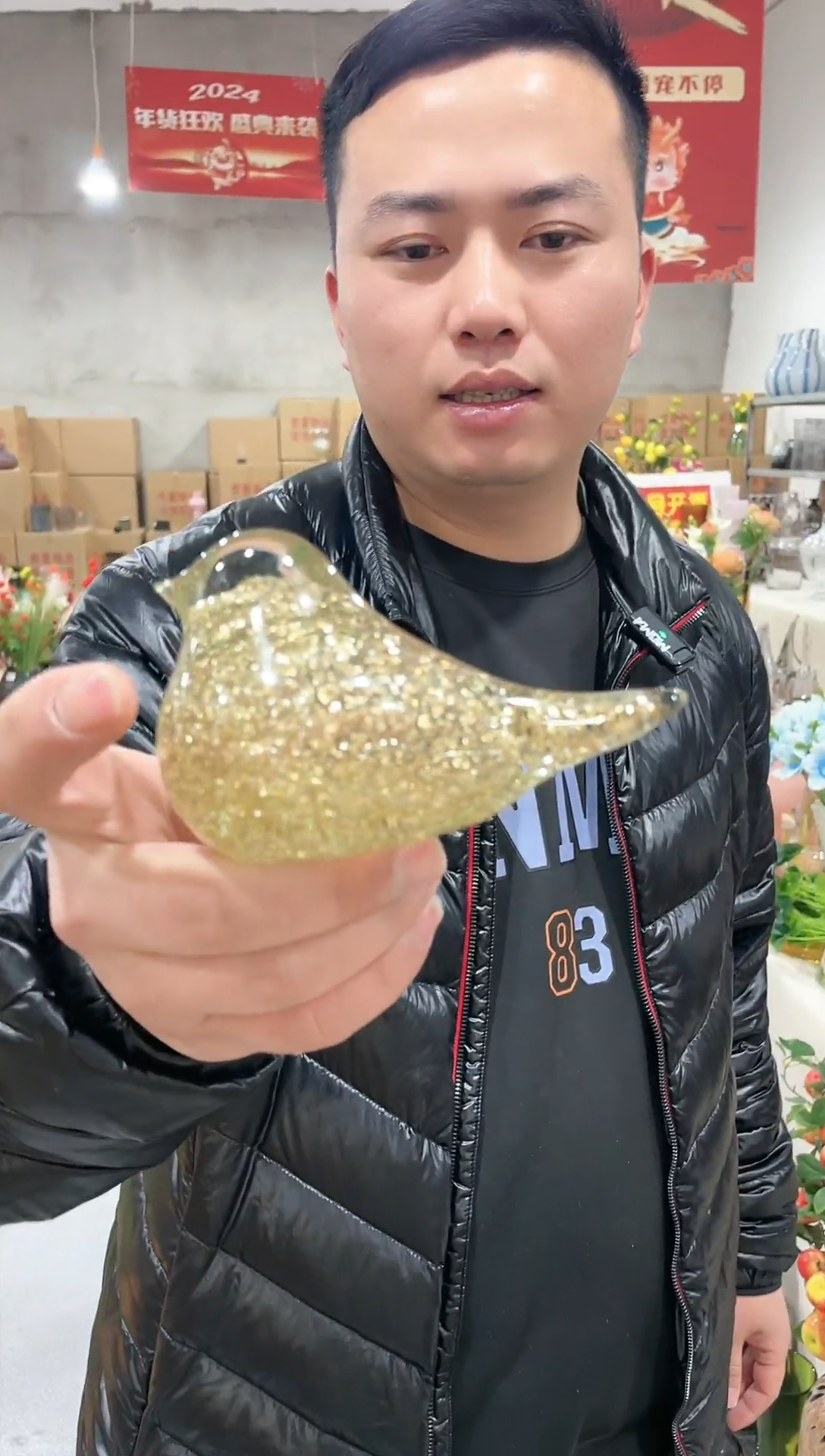 【闪购商品】金色小鸟摆件