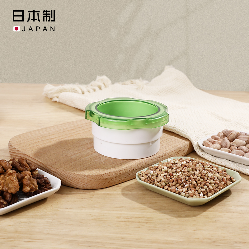 日本进口家用坚果粉碎机多功能小型坚果粉碎器便携式手动压蒜神器