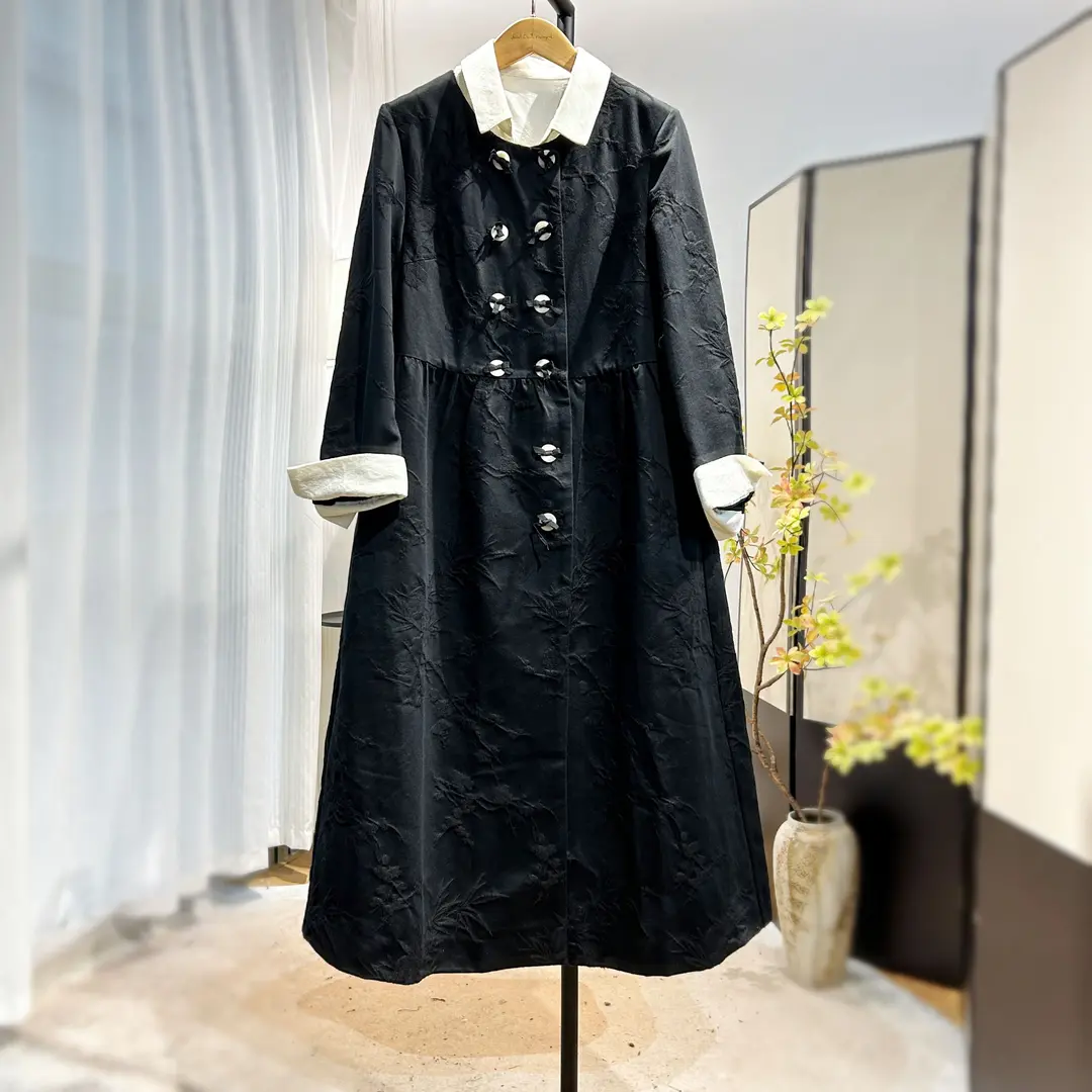 【萨拉迪恩】轻奢高级感打底裙黑色设计师连衣裙宫廷风