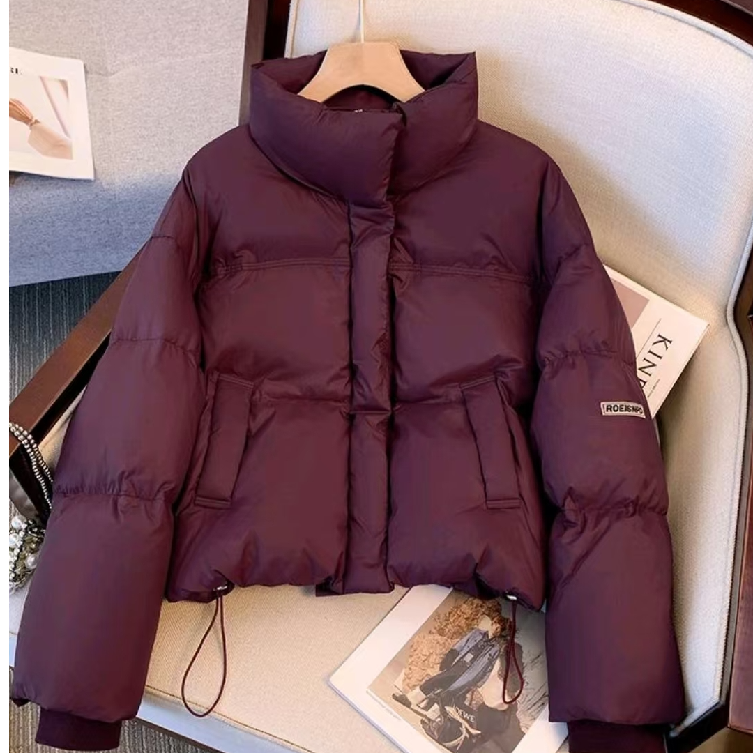 235258#时尚高级感嘎嘎服女冬季新款立领保暖外套（衣长58）