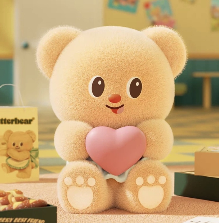 【拆盒】黄油小熊butterbear营业日系列盲盒手办可爱摆件