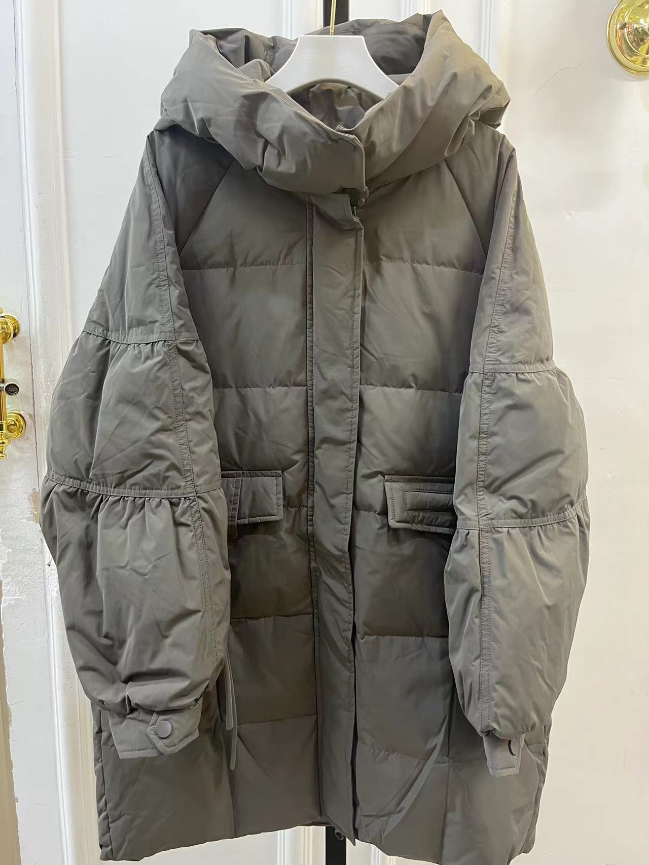 金影奇女士连帽中长款鸭鸭服百搭