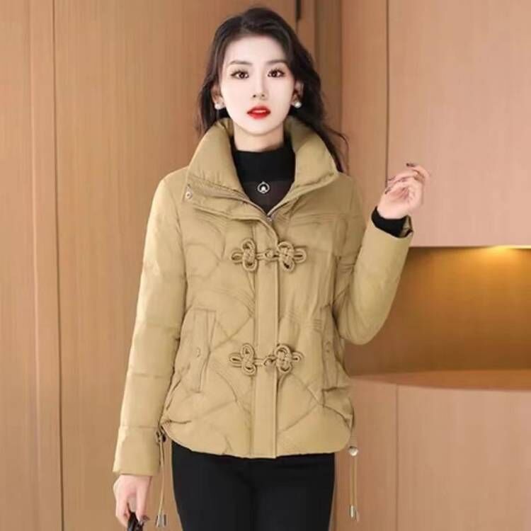 波司登羽绒服服女新款休闲短款新中式小个冬装保暖加厚棉袄洋