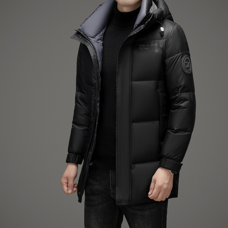 波司登冬季加厚羽绒服男中长款高端鹅绒极寒保暖连帽中年休闲外套