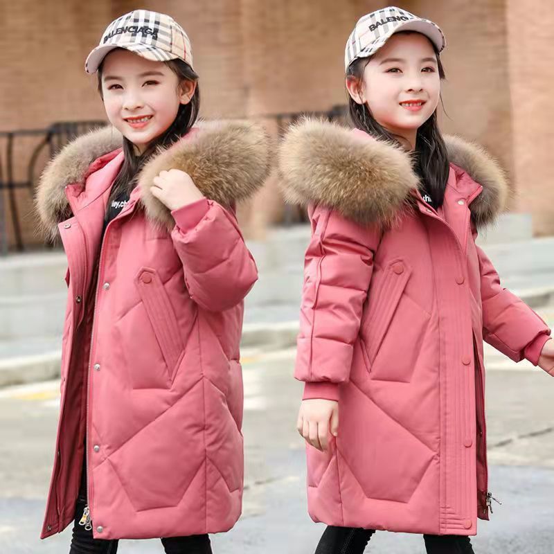 波司登儿童羽绒衣2023新款女中大童外套韩版洋气加厚外套冬装羽绒