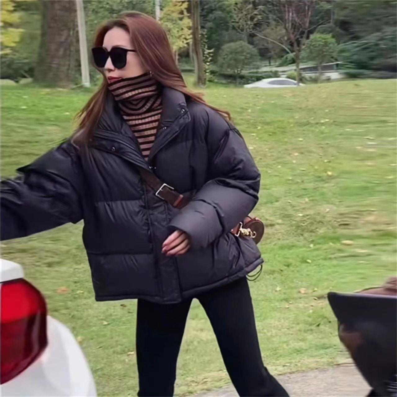 波司登反季清仓短款羽绒羽绒服女面包服宽松加厚羽绒衣外套学生羽