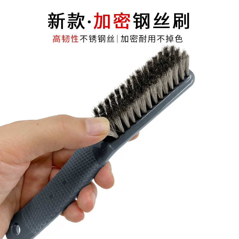 钢丝刷文玩刷子核桃专用带柄不锈钢不掉色金刚菩提手串打底去杂质