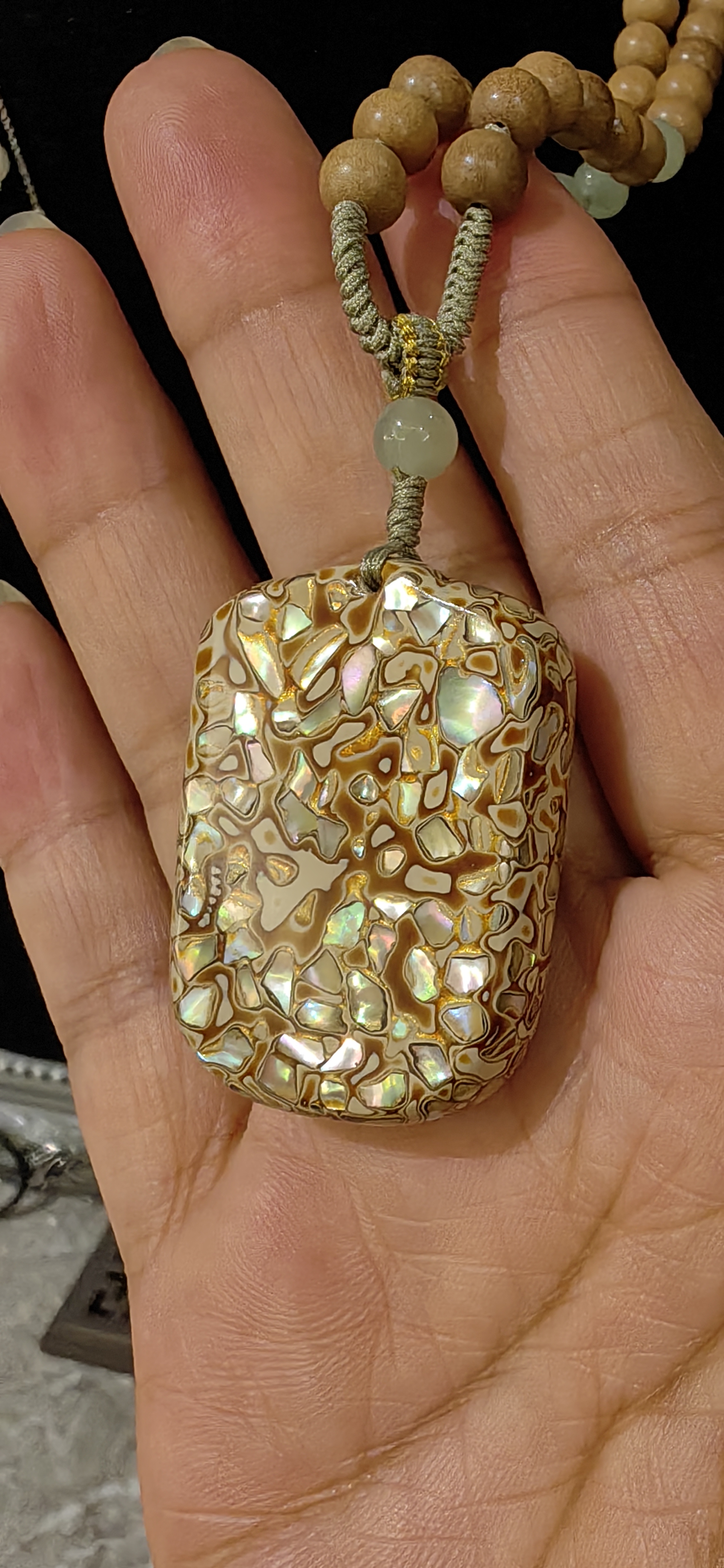 大漆欧铂工艺无事牌