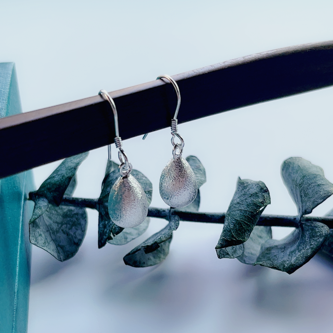 足银耳饰 气质女神礼物耳环长款耳勾正品防过敏990银99