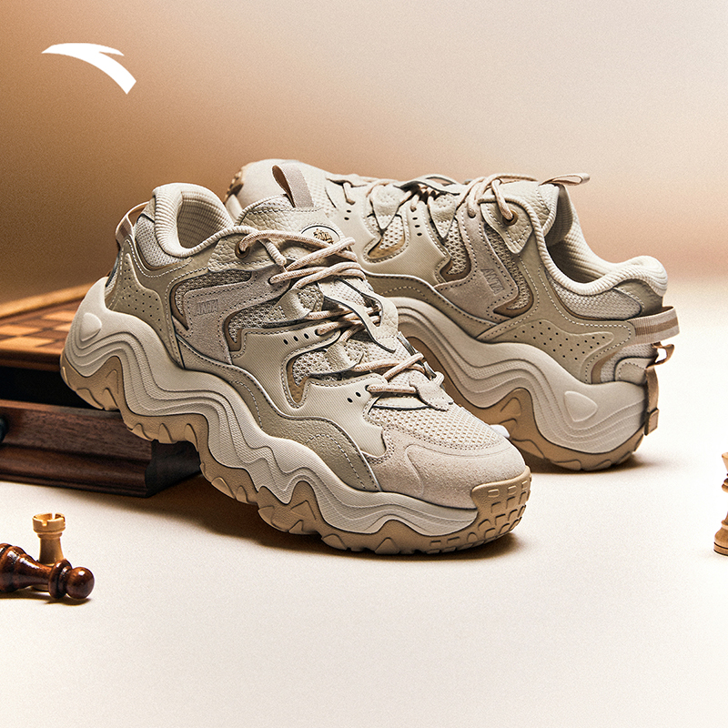 安踏星芒丨复古厚底老爹鞋男鞋秋季新款经典潮流情侣款休闲鞋