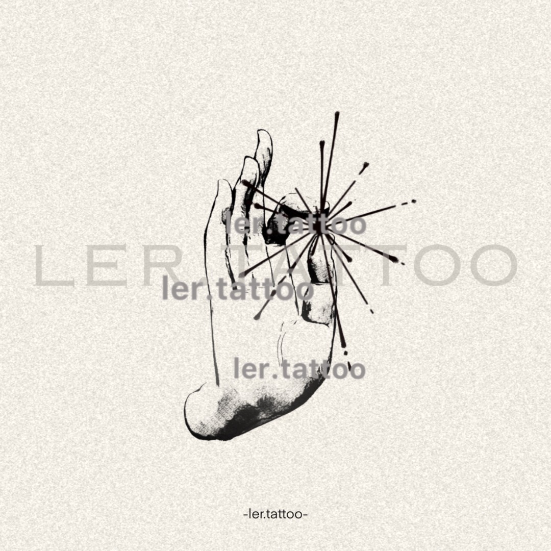 ler.tattoo｜新中式｜草本纹身贴｜摘星予你｜5张包邮